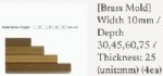 Brass stock 10mmx25mm