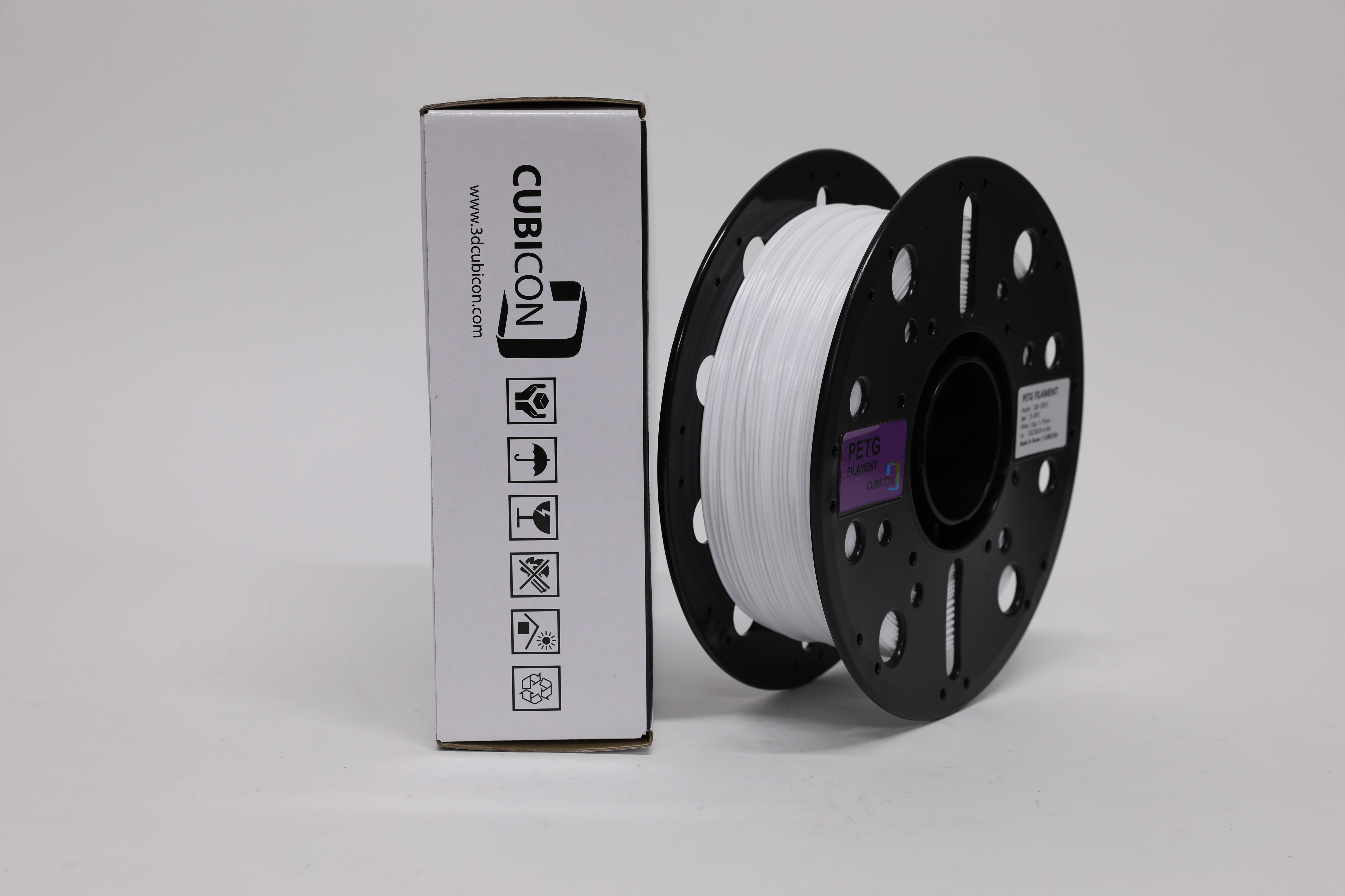 CUBICON PETG 3D Printing filament - White