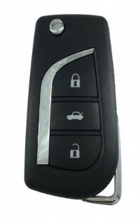 Toyota 3 Button Flip Remote with VA2 Key 2011-2015 PREMIUM QUALITY